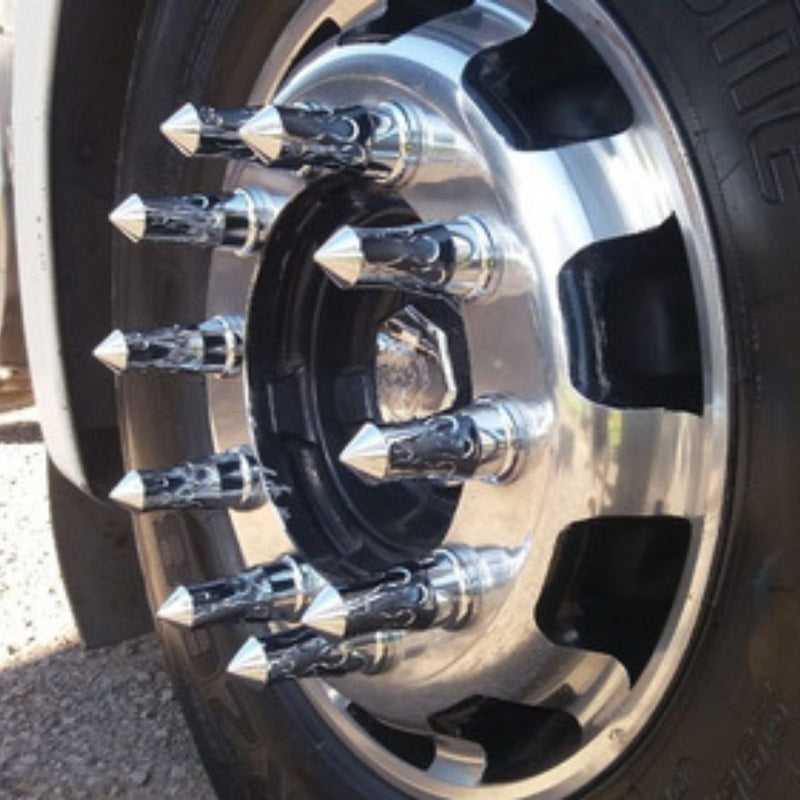 Capa de Porca Roda Fire 32/33mm Kit 10 Unidades Cromado