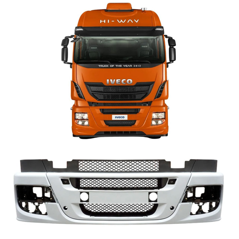 Para-choque Iveco Hi-Way 2012+ Sem Tampas Plástico