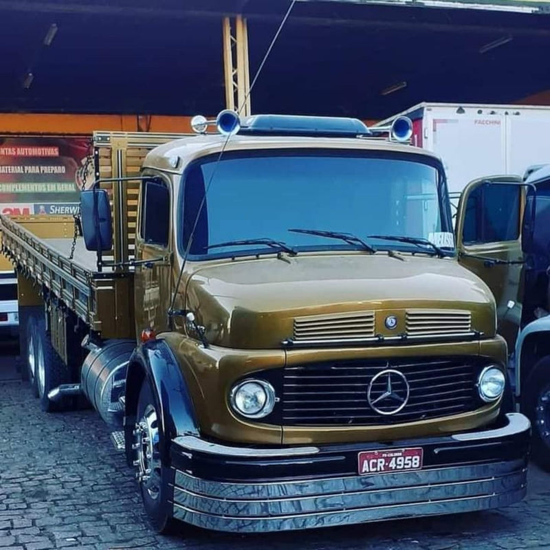Lâmina Cromada Para-choque Mercedes Scania - Bepo