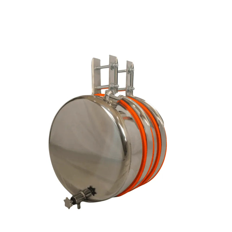Barrica Água Inox 15L c/ Torneira para Carroceria Caminhão