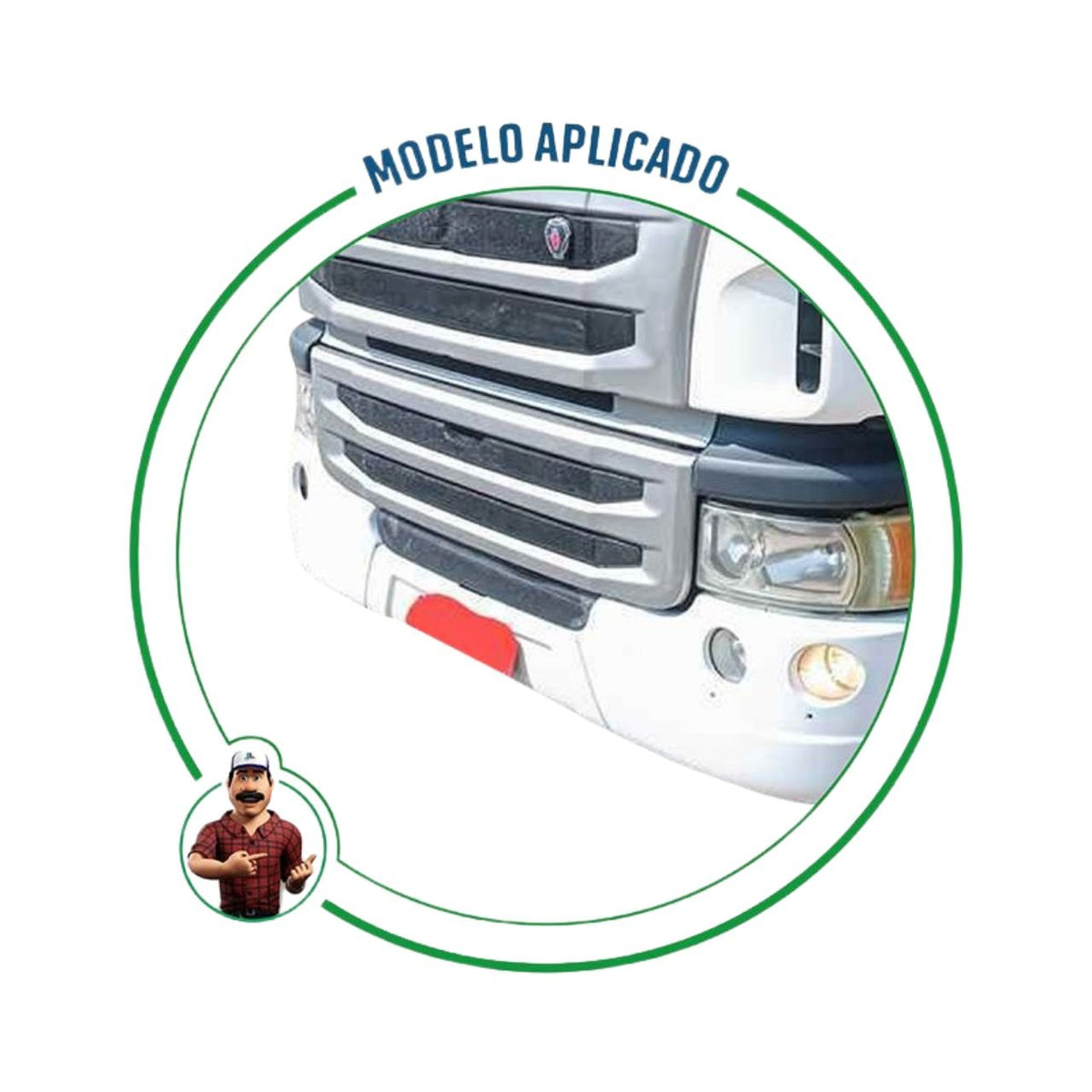 Grade Frontal Inferior - Scania Geração P G R (Cabine P 2012 em diante) - Sem Telas