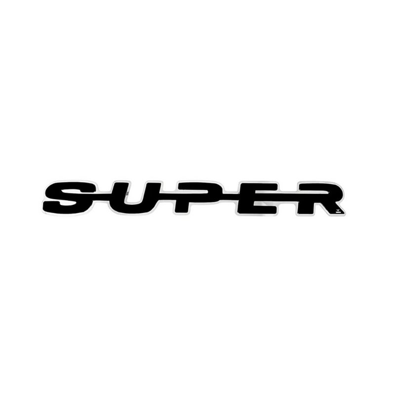 Palavra SUPER Inox Black Piano Grade Scania NTG