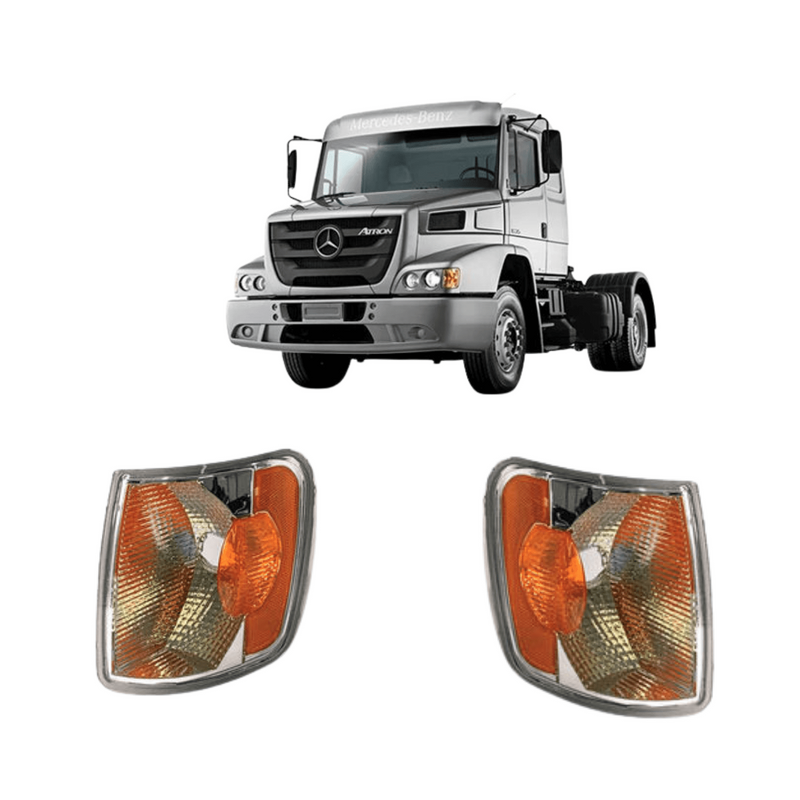 Jogo Lanterna Dianteira Mercedes Atron Pisca 2012 a 2021