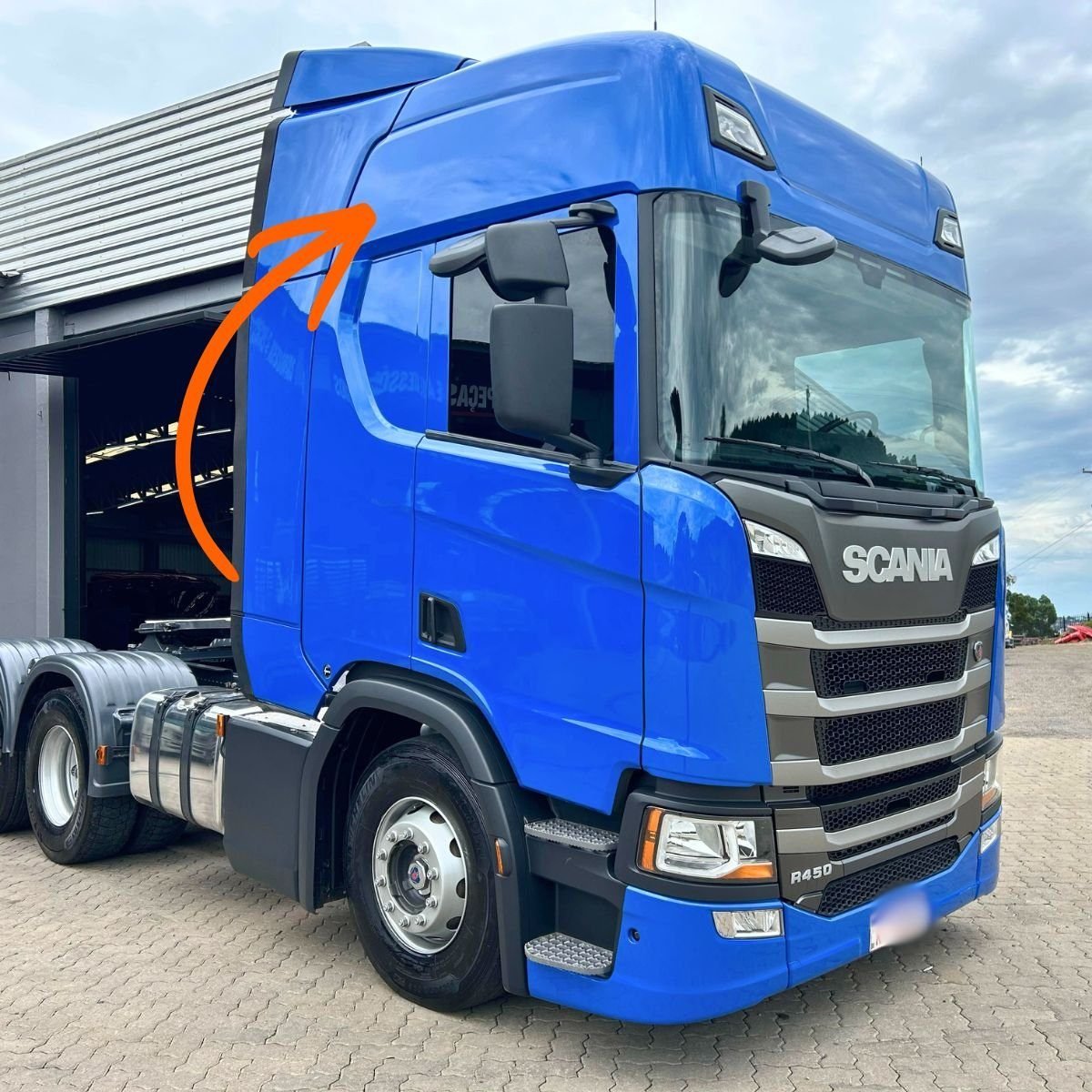 Chapa Lateral Teto Alto - Scania NTG R/S