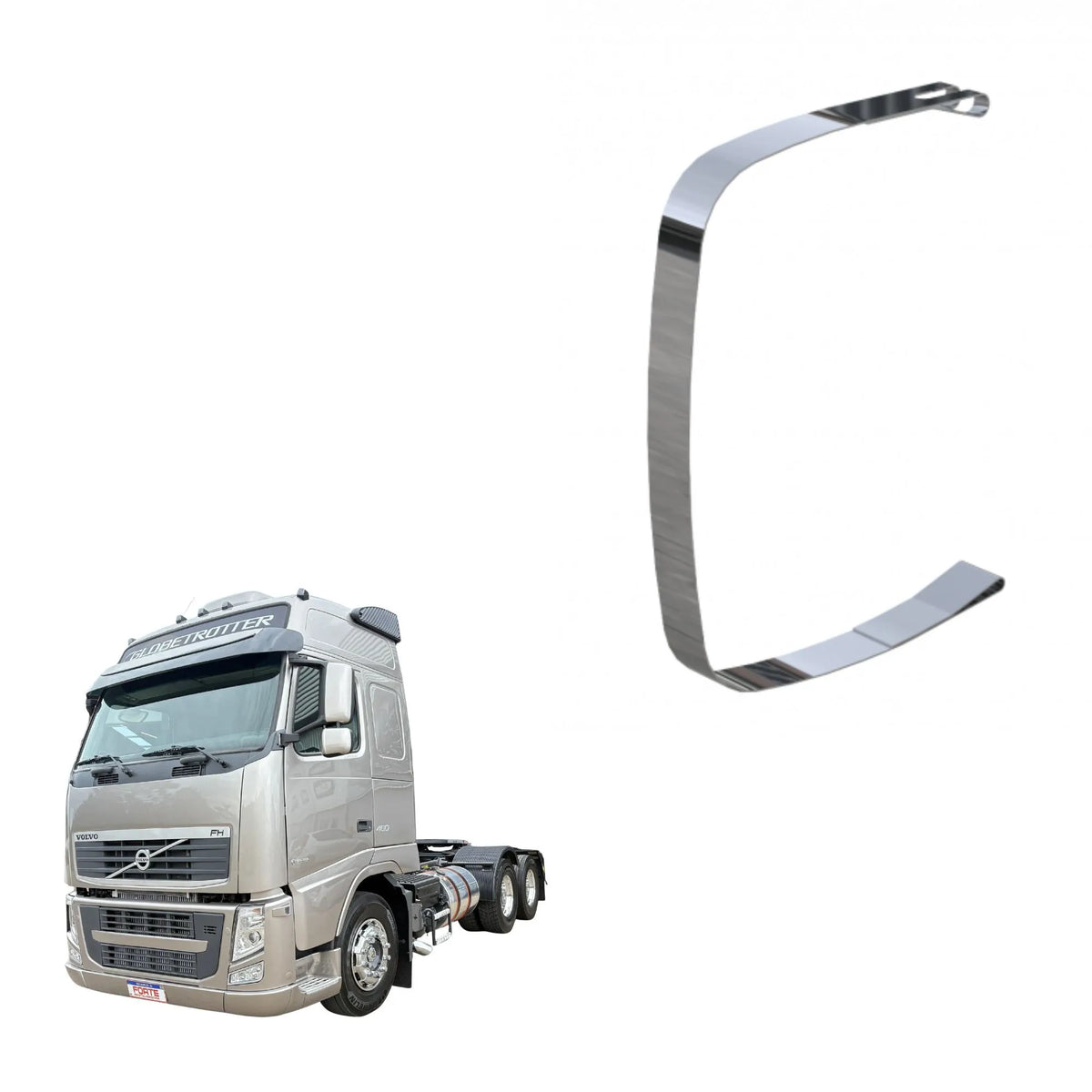 Cinta para Tanque de Combustível em Inox - Volvo FH