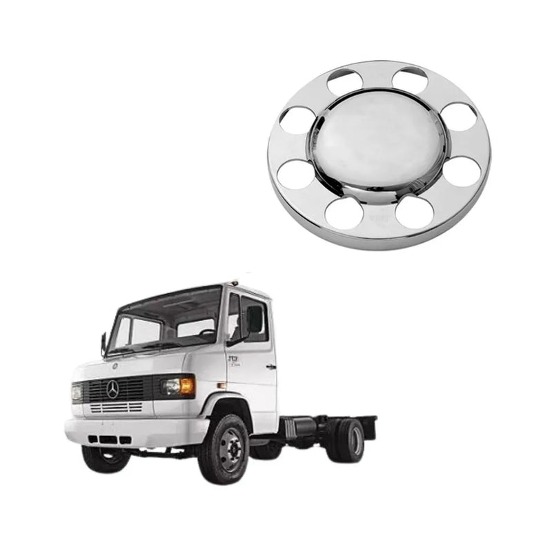 Tampa Cubo Tração Mercedes-Benz 3/4 Cromada ABS