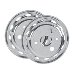 Calota Dianteira Inox Gold Aro 17,5 Mercedes Ford Iveco - Par