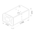 Tanque Combustível Inox 397L Scania T R 113 143 Direito