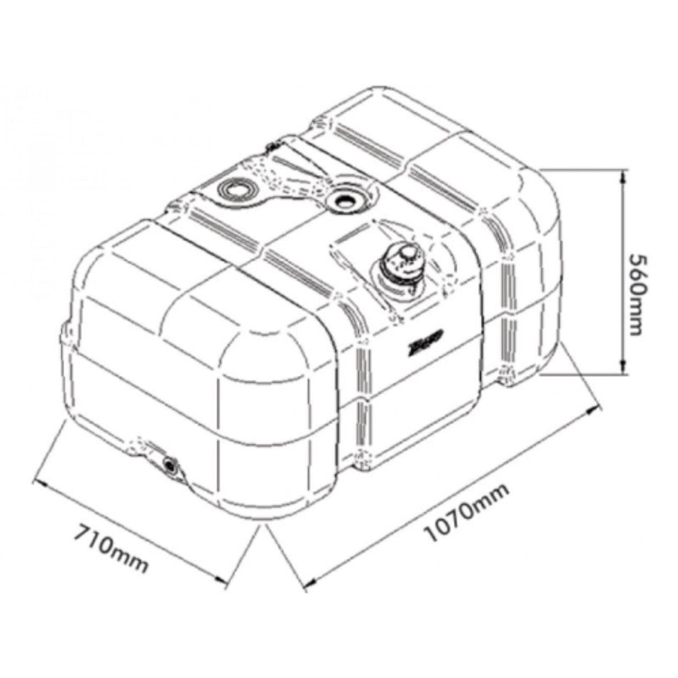 Kit Tanque Combustível 275L VW Constellation Worker 93-11