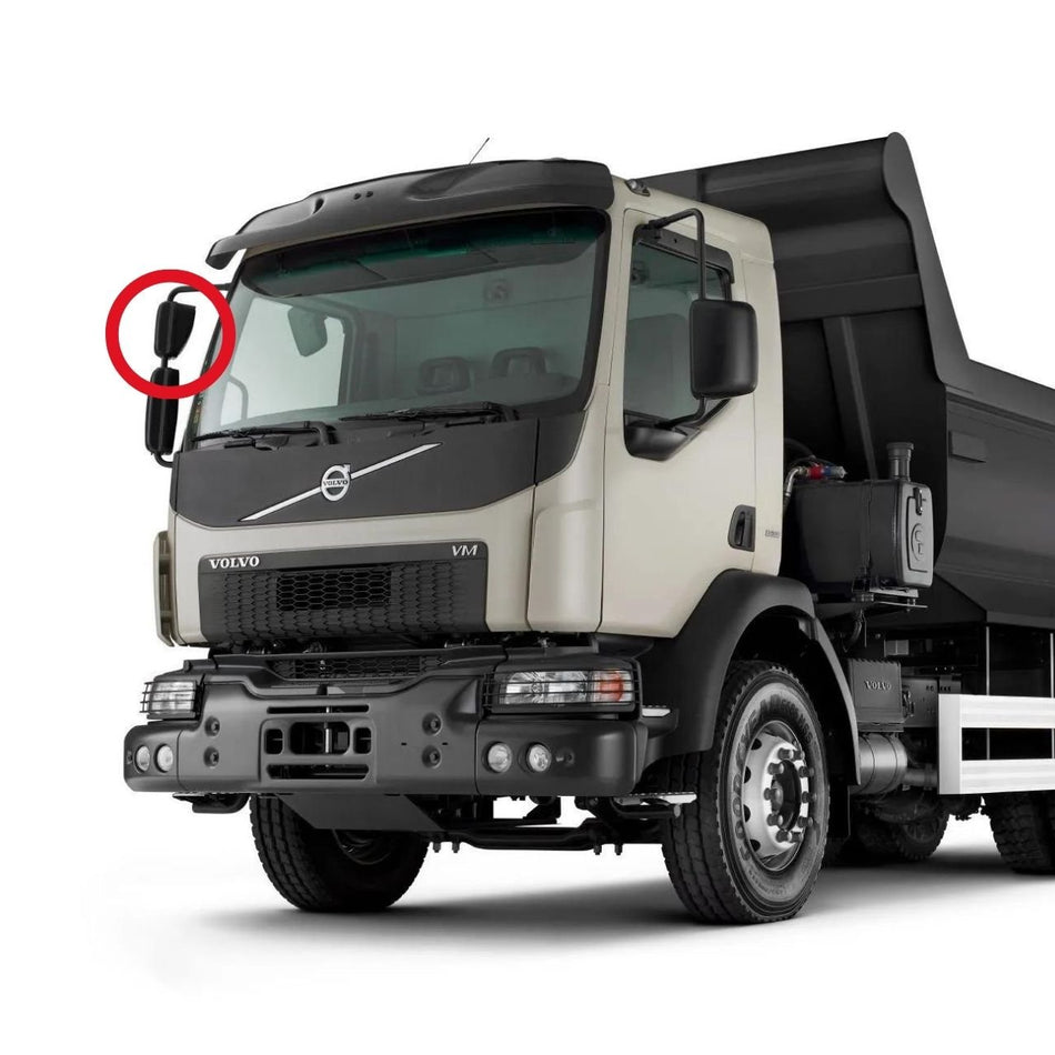 Vidro Espelho Retrovisor Auxiliar Volvo VM 2006+ Unilateral