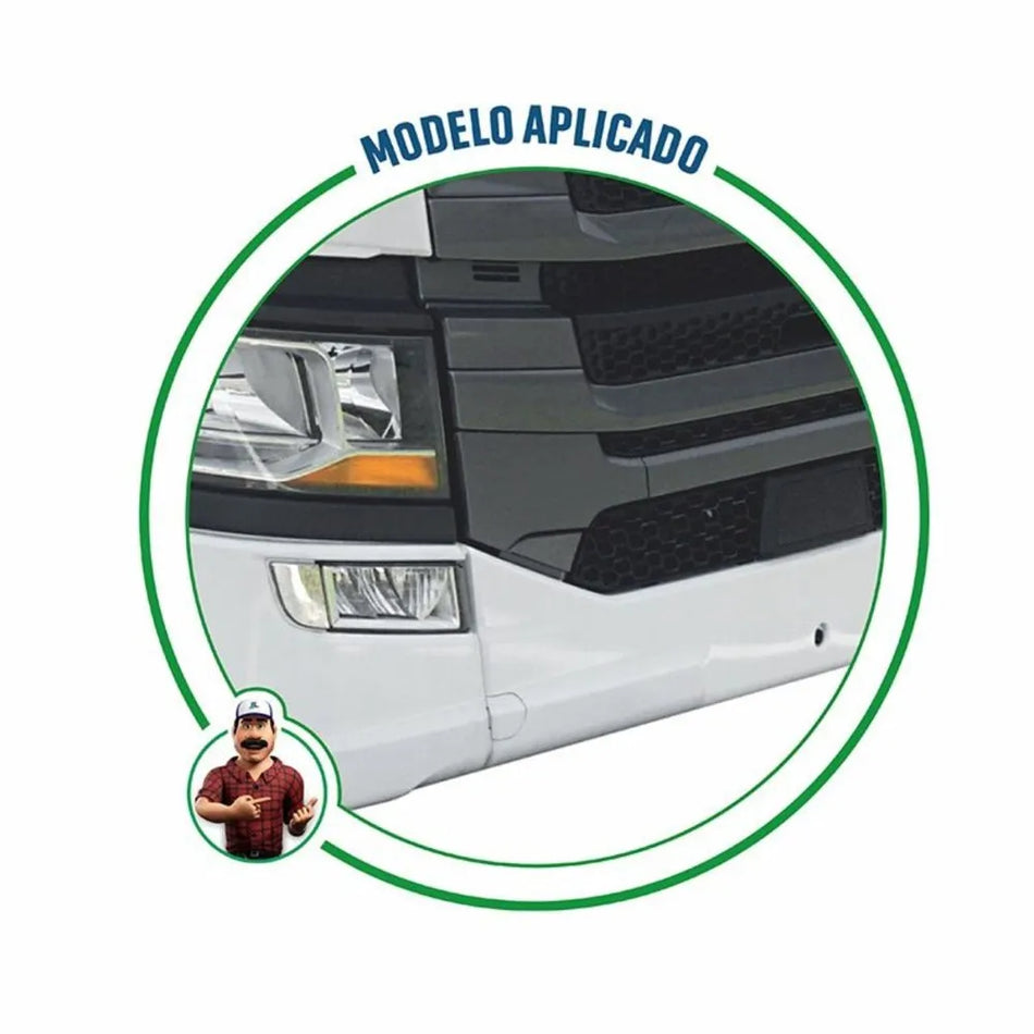 Tampa Inferior Grade Para-choque Scania NTG BL Fibras