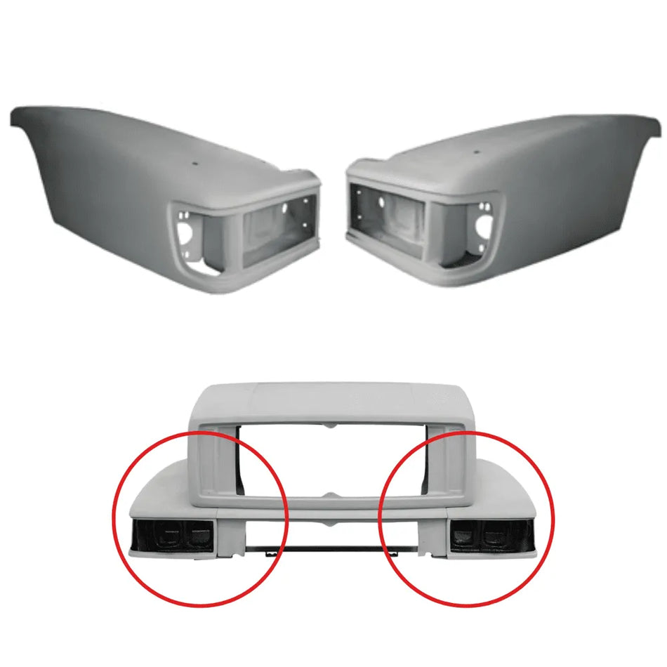 Para-lama Capô Mercedes-Benz 1630 1634 1930 1934 Fibra
