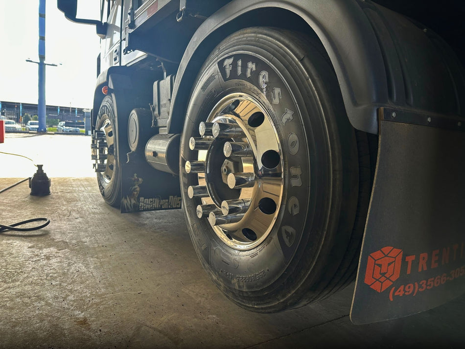 Roda Alumínio Roadline 22,5x8,25 Borda Larga 10 Furos