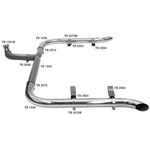 Kit Escapamento Cromado Duplo Scania P G R 2008-2011 Euro 3