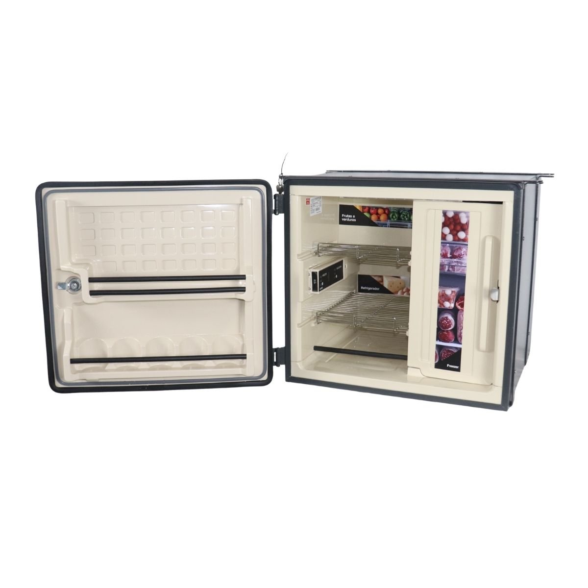 Geladeira Caminhão Externa 94 Litros Big 12v 24v Elber - Bege