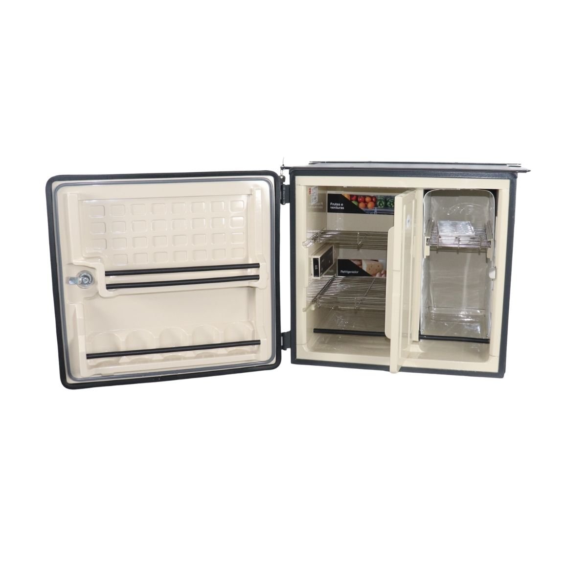 Geladeira Caminhão Externa 94 Litros Big 12v 24v Elber - Bege