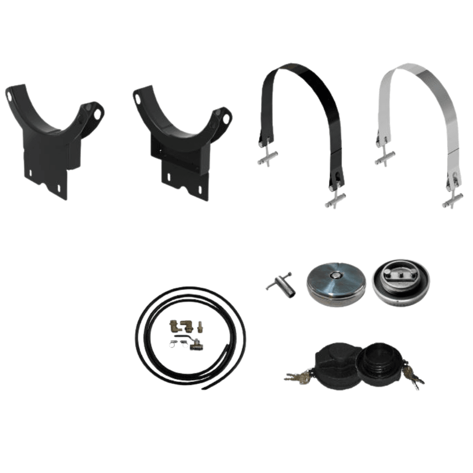 Tanque Combustível Auxiliar Inox 450L Oval Completo