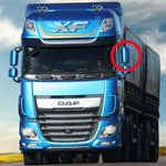Vidro Espelho Retrovisor DAF CF XF com Base Unilateral