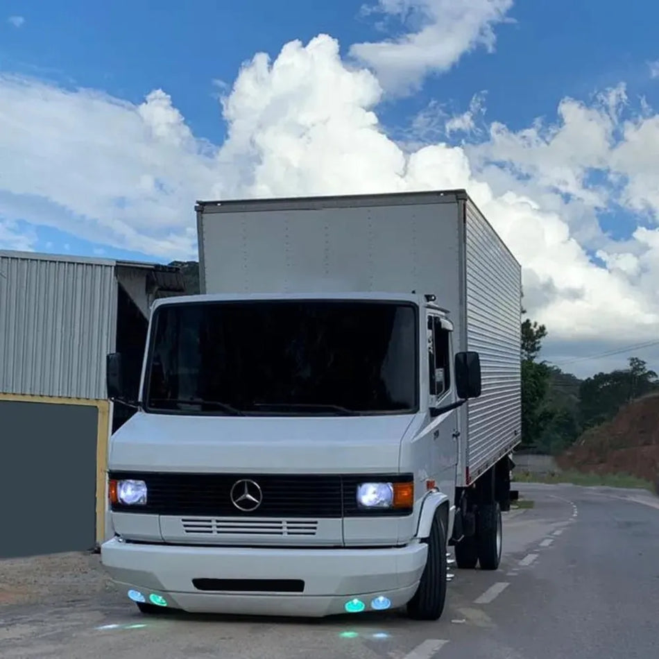 Spoiler Mercedes-Benz 709 710 18cm Plástico Branco