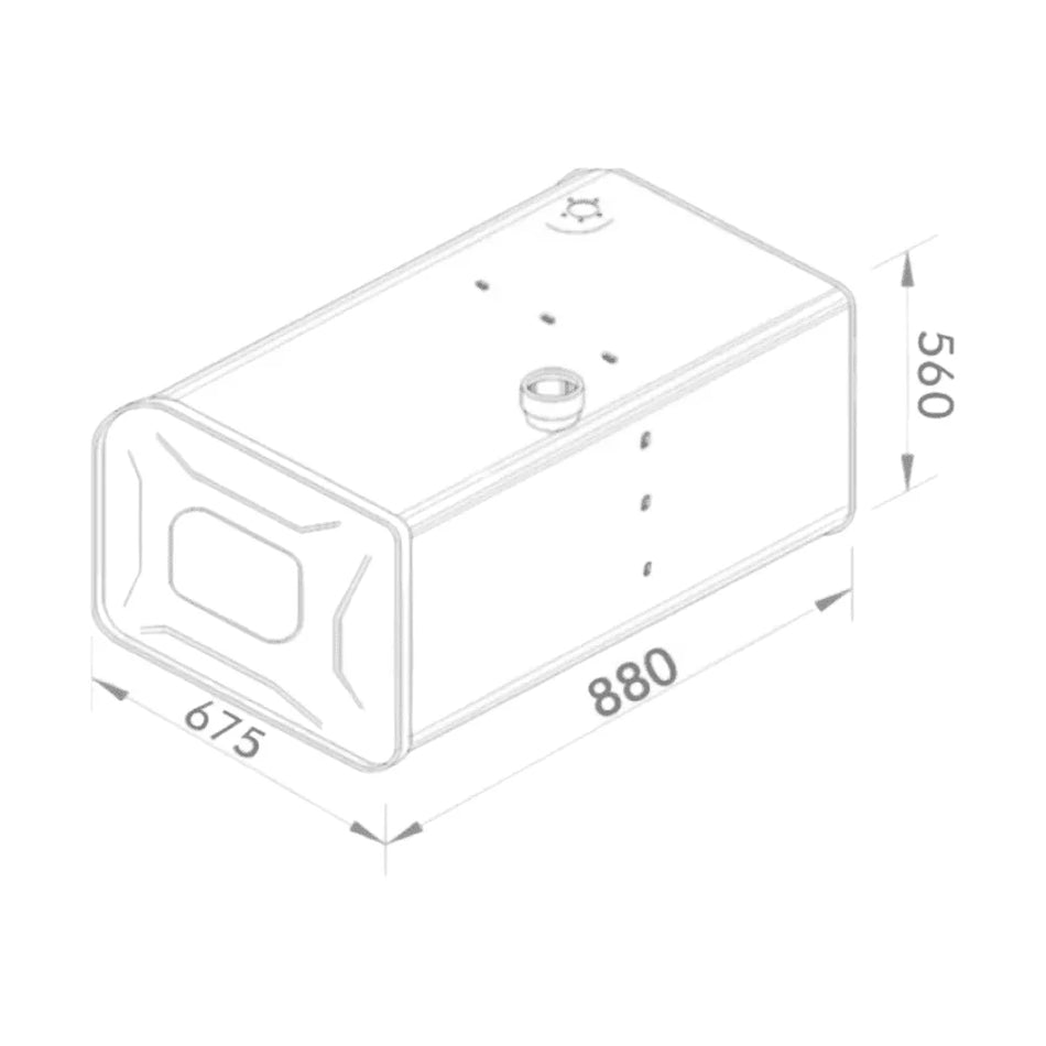 Tanque Combustível Inox 294L Scania T R 113 143 Esquerdo