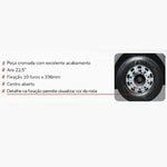 Calota Dianteira Americana Race Truck Ferro Aro 22,5 - Par