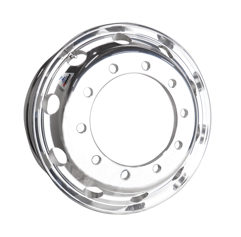 Roda Alumínio XBRI 22,5x8,25 10x335mm Forjada Polida