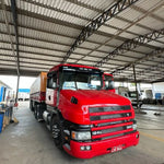 Capa Para-choque Scania T R 114 124 Fibra c/ Suportes