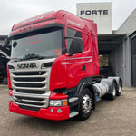 Emblema Plástico Scania Série 4 5 6 7 Com Adesivo