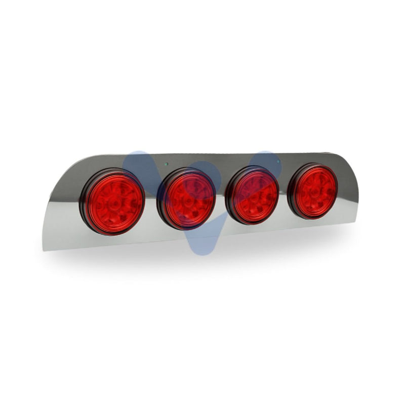 Aplique Traseiro Túnel Scania Série 5 NTG c/ 4 Lanternas 125mm