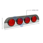 Aplique Traseiro Túnel Scania Série 5 NTG c/ 4 Lanternas 125mm