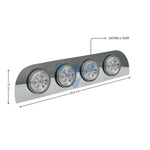Aplique Traseiro Túnel Scania 5 NTG 4 Lanternas 125mm