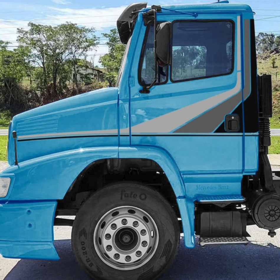 Estribo Lateral Mercedes 1620 Tipo Escada Alumínio Cromado