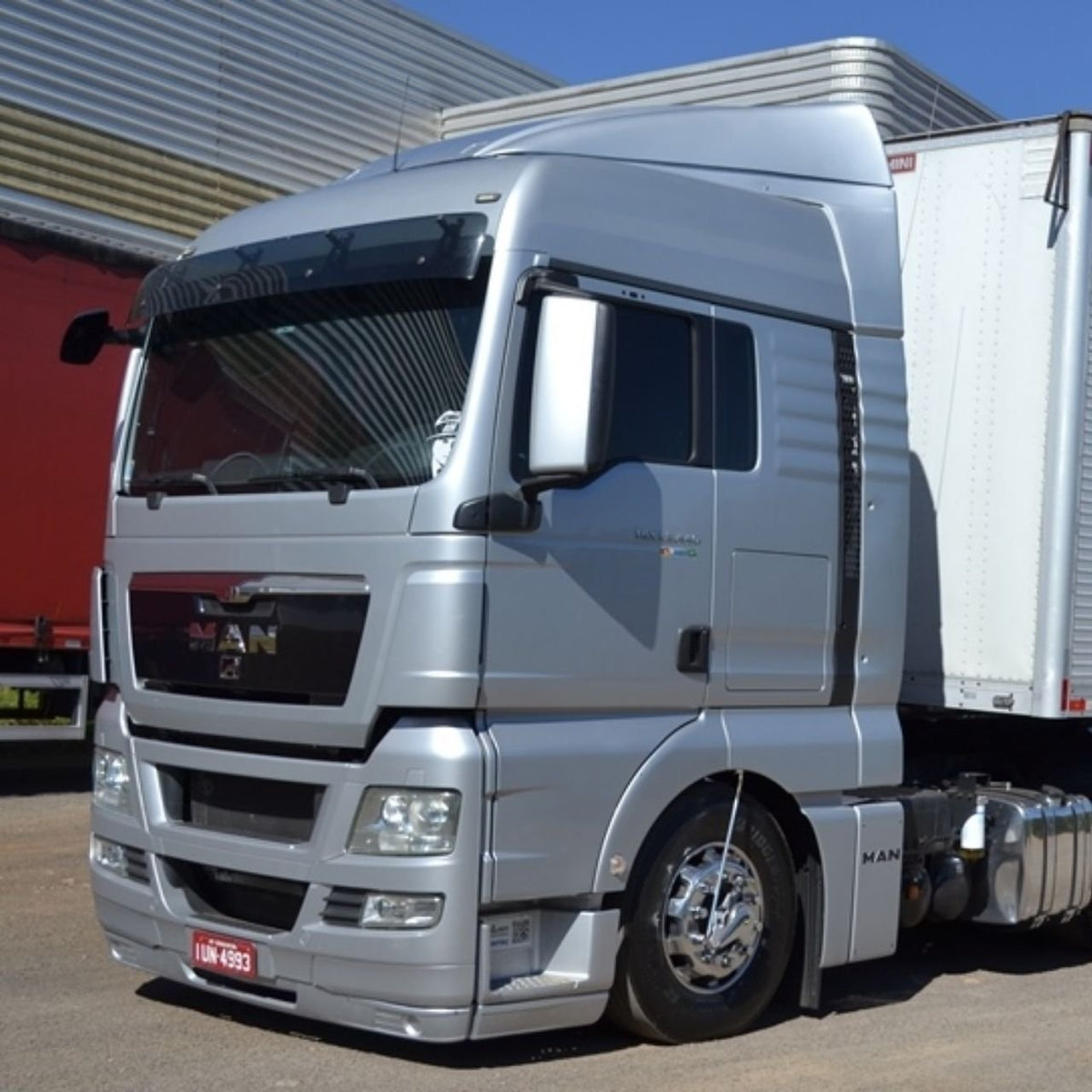 Defletor de Ar Man TGX Cabine Alta e Volkswagen Meteor Completo - Rodoplast