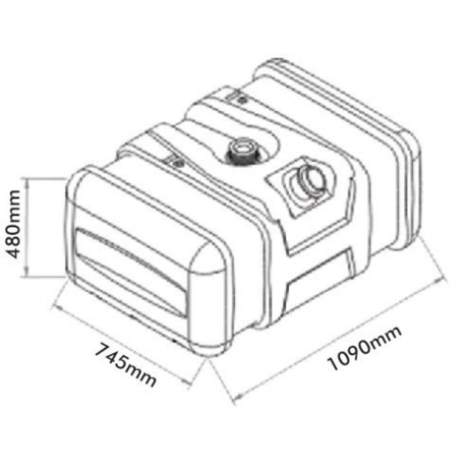 Kit Tanque Plástico Mercedes-Benz 1620 2003+ 210L Completo