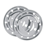 Calota Americana Dianteira Silver Aro 17,5 Mercedes Ford - Par