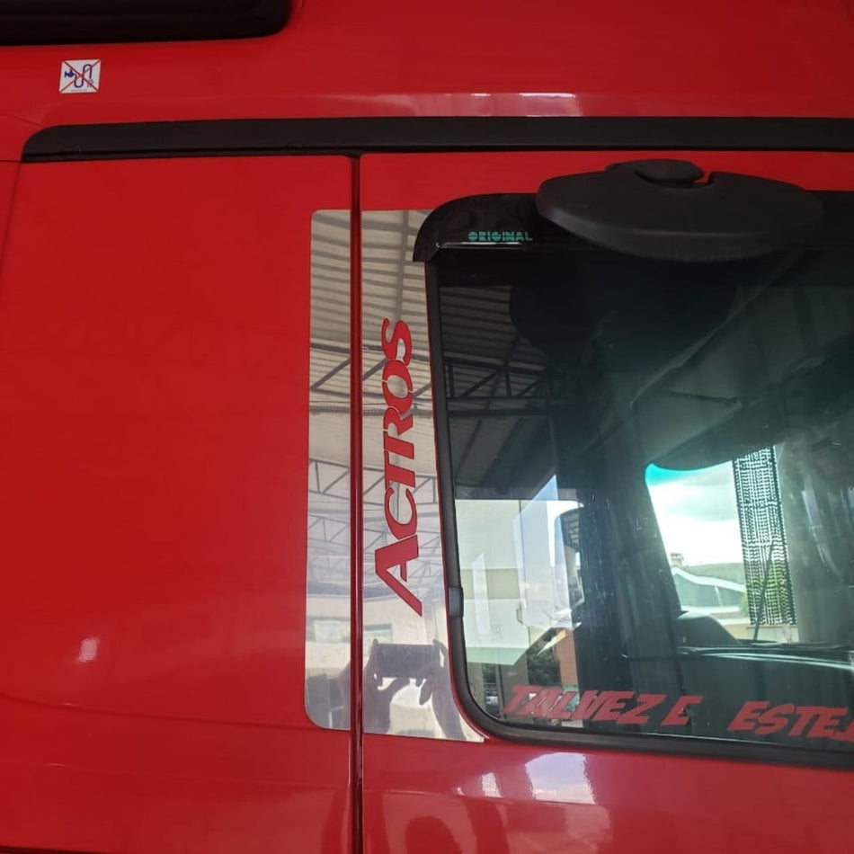 Coluna Escrita Porta Mercedes New Actros Inox