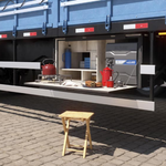 Geladeira Caminhão Externa 65L 12v 24v Elber Bege
