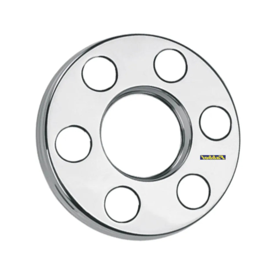 Calota Protetor Roda 6 Furos Traseira Inox Cromado Par