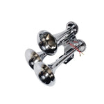 Buzina de Trem 3 Cornetas Cromadas 12/24V - Vetor