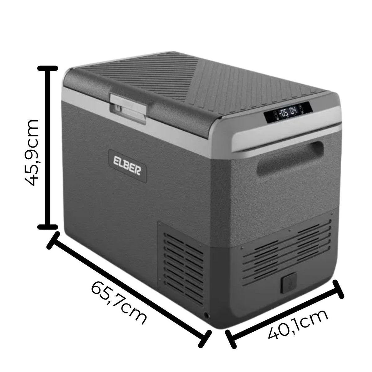 Geladeira Portátil Dualzone 50 Litros Dual Zone Dark 12V/24V 110V/220V