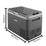 Geladeira Portátil Dualzone 50 Litros Dual Zone Dark 12V/24V 110V/220V