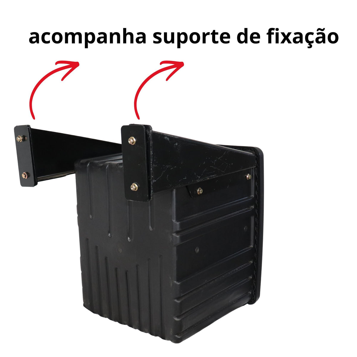 Caixa de Ferramentas Original Randon 0,50m + Suporte de Fixação