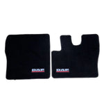 Jogo Tapete Preto DAF XF 7 Peças Borracha Overlock