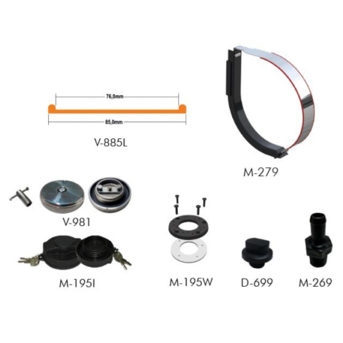 Tanque de Combustível Inox 155 Litros