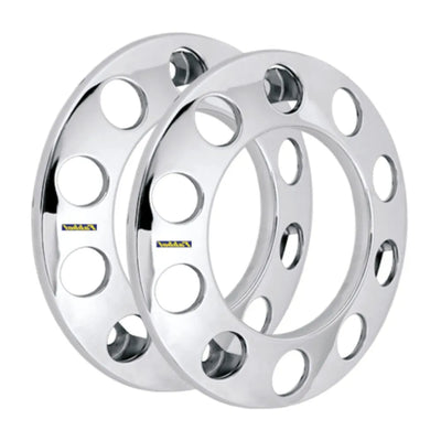 Calota Protetor de Roda Cromada 10 Furos Elegance Dianteira - Par