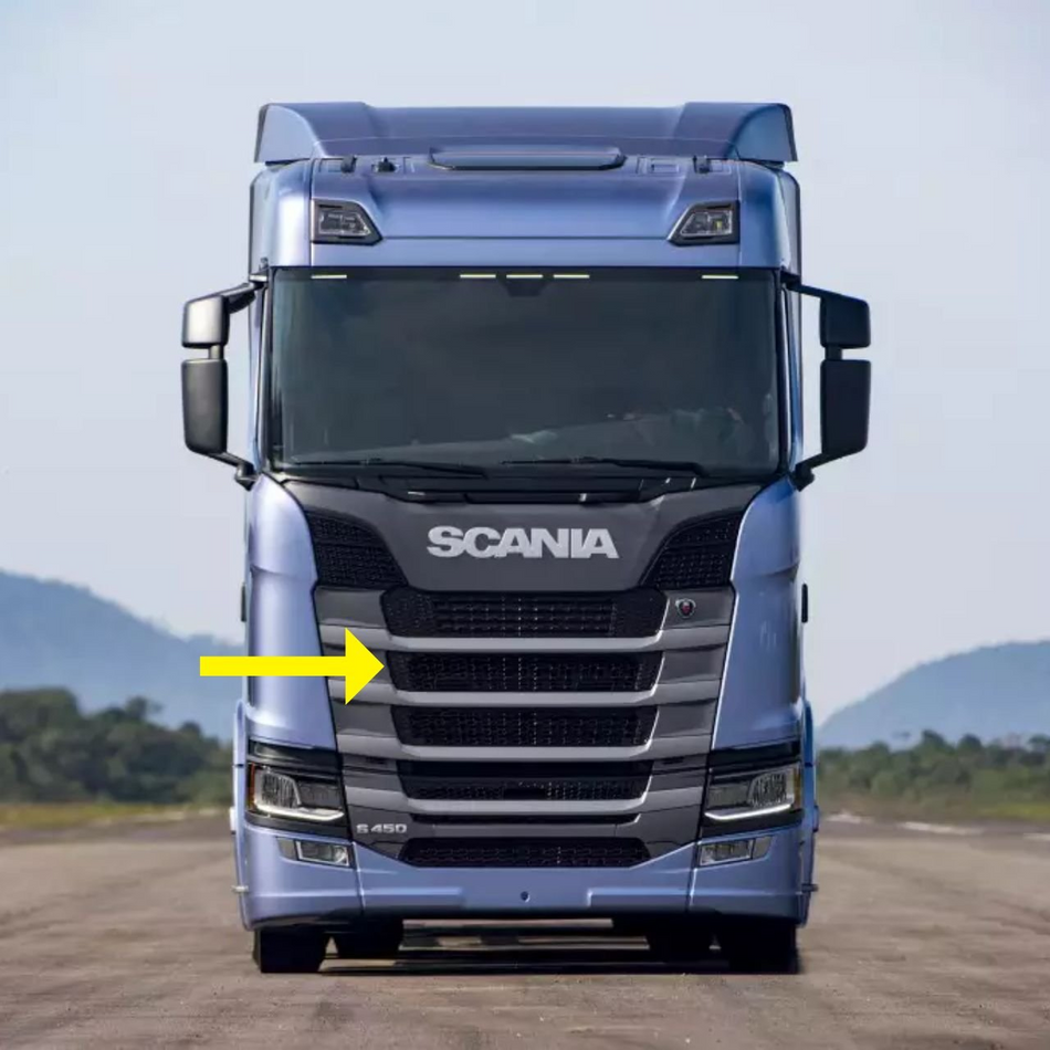 Tela Grade Frontal Superior Scania NTG 2019+ Vão Inferior