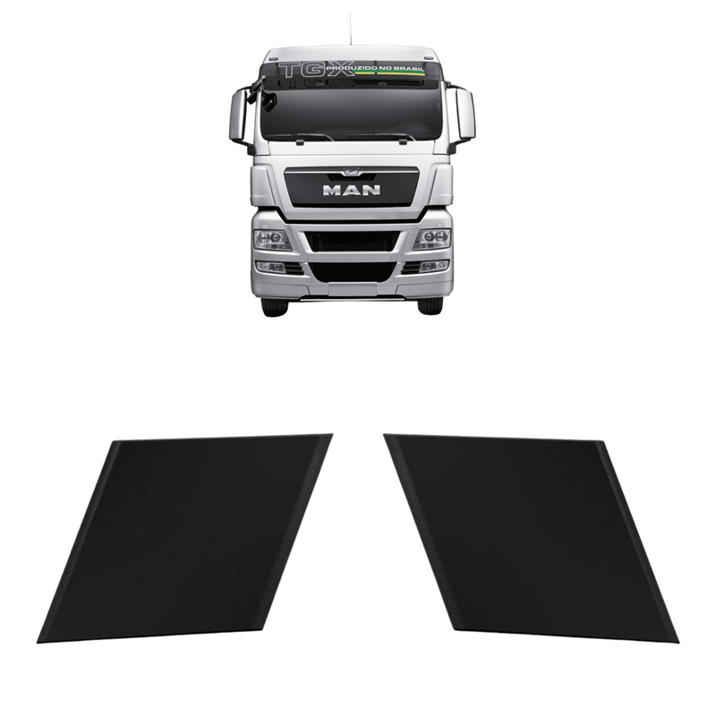 Tampa Central Para-choque MAN TGX Preta Original