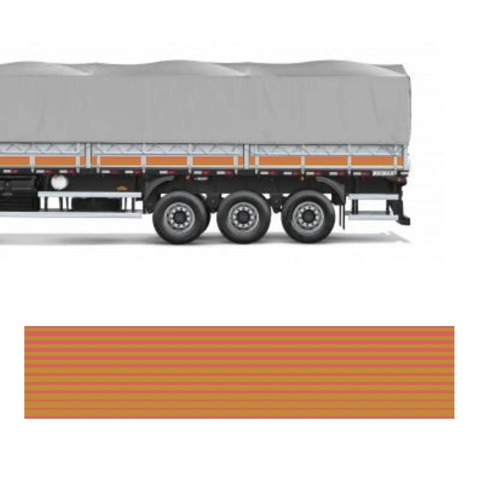 Faixa Adesivo Carreta Scania 112 4 Eixos - 33 Peças