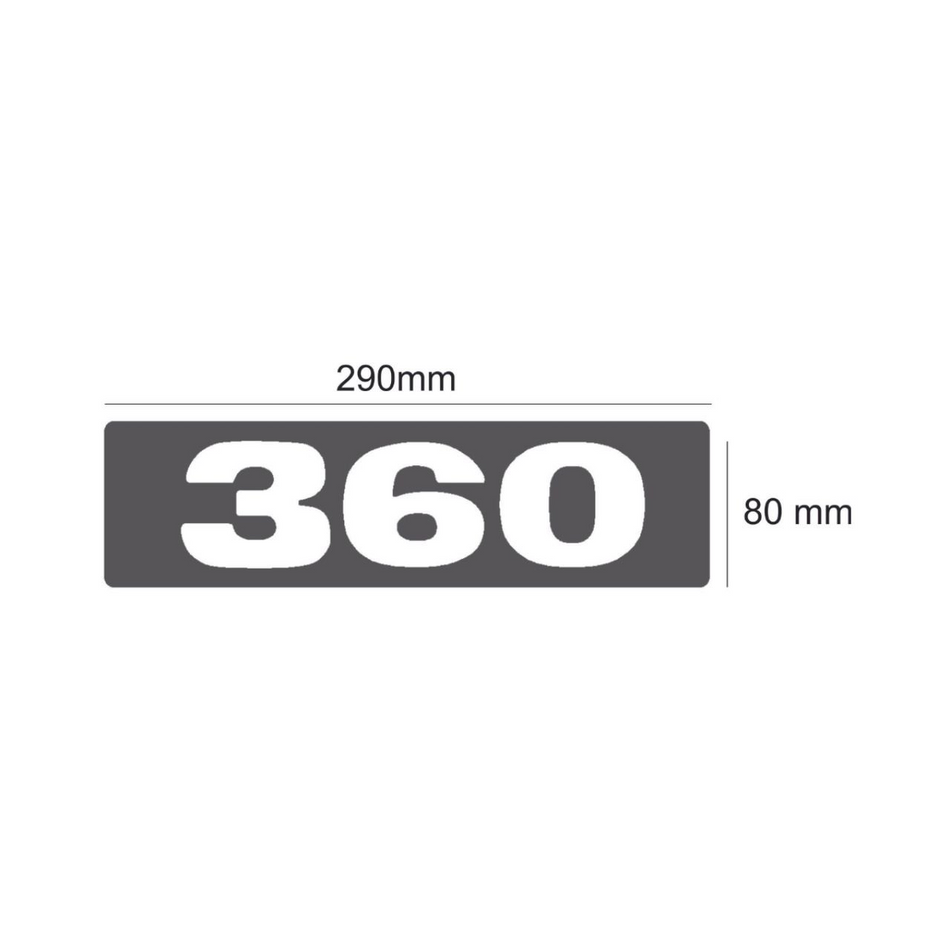 Emblema Potência Inox Espelhado Scania Premium