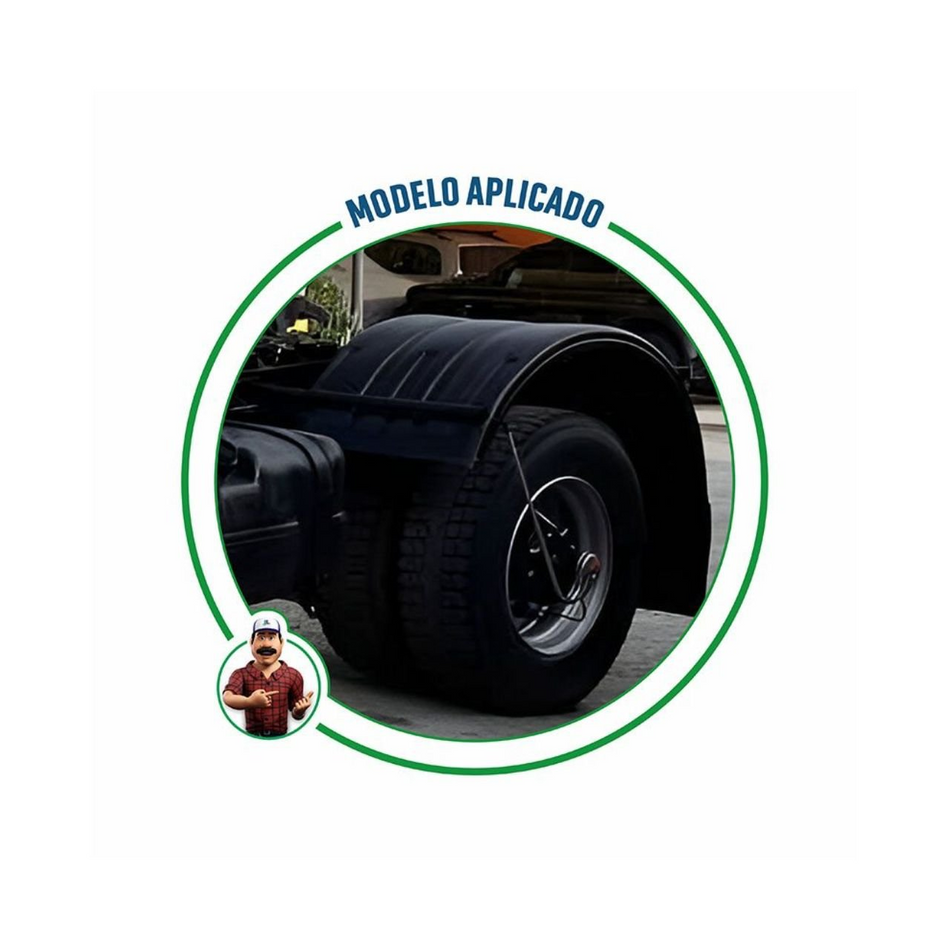 Para-lama Tração Scania 112/113 Mercedes 1935 - Preto